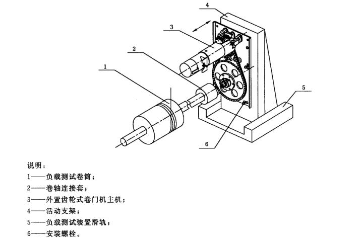 外置齿轮式卷门机安装图