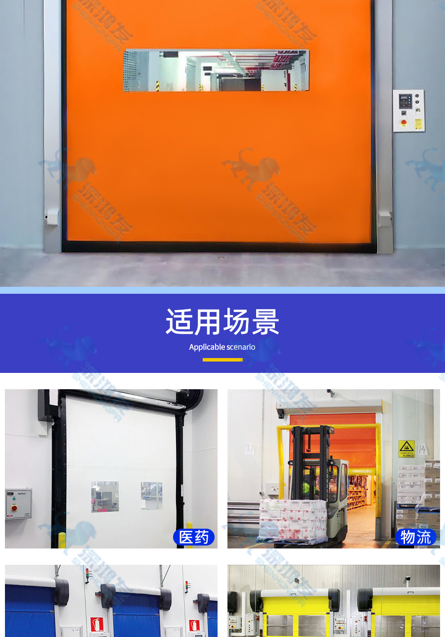 快速拉链门